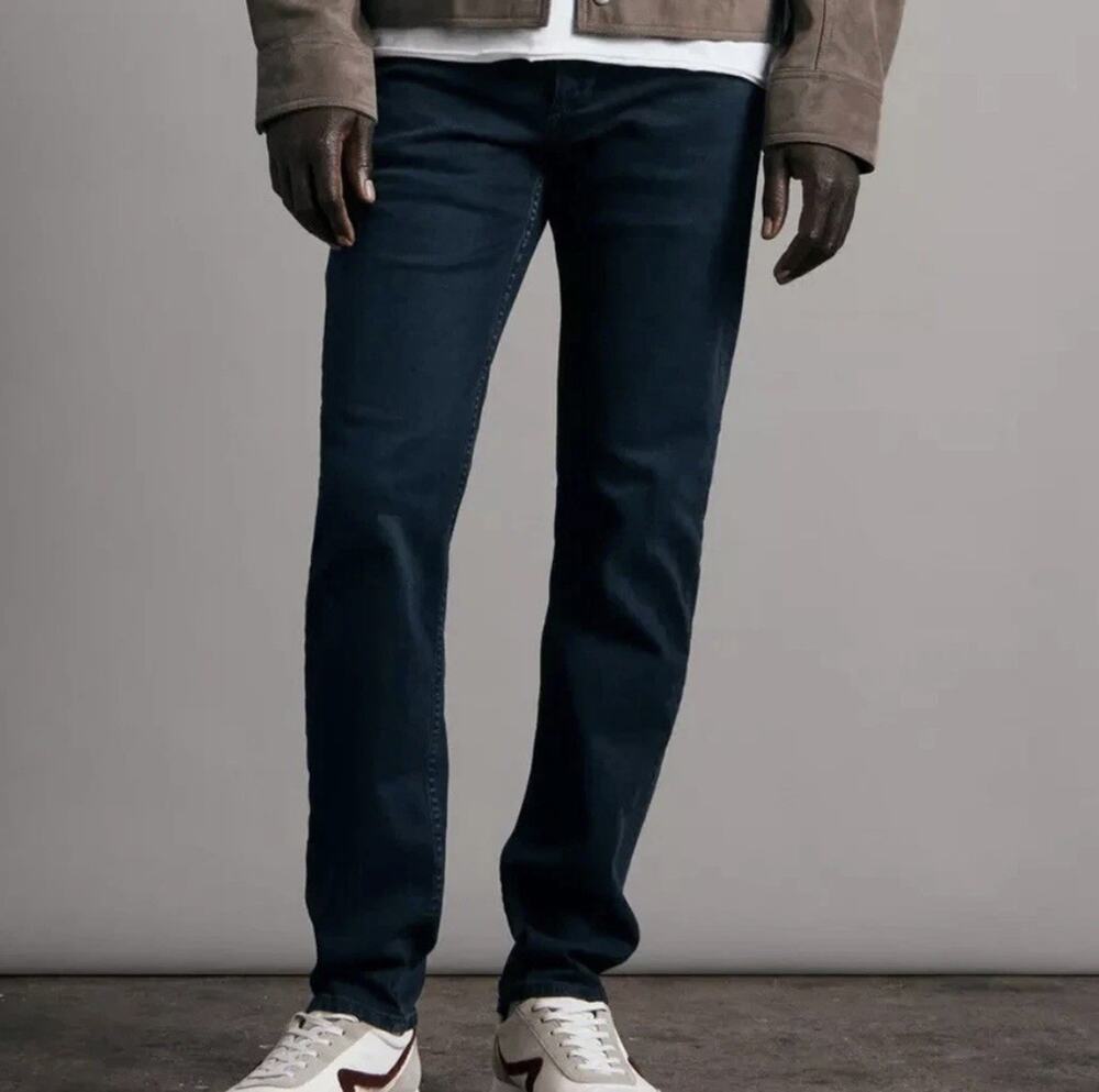 Rag & bone Fit 2 Slim Jeans Tonal Rinse Size 36x30 Dark Wash Stretch Button Fly